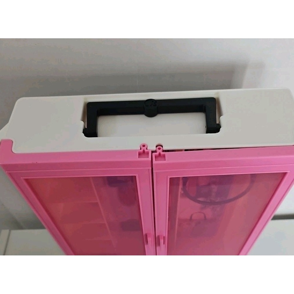 Barbie Doll Closet Storage Pink Black Box 2011 carrying case - Picture 9 of 12